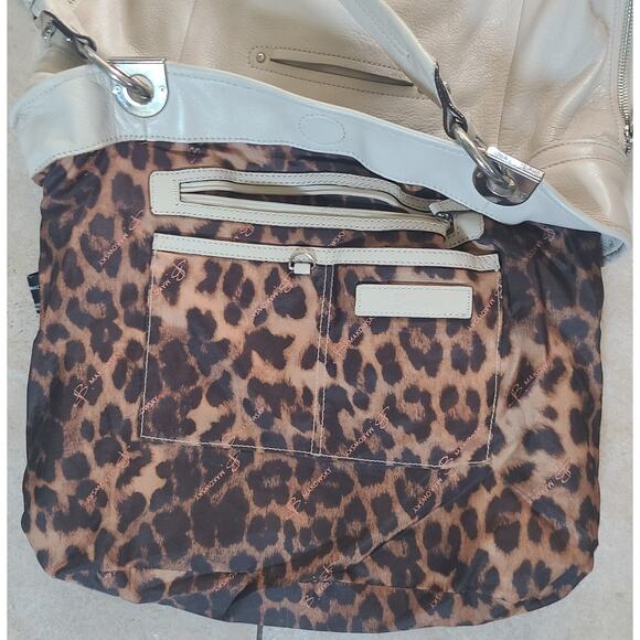 B. Makowsky Butter Soft Leather Large Tote Shoulder Bag Double Handle - Picture 13 of 16